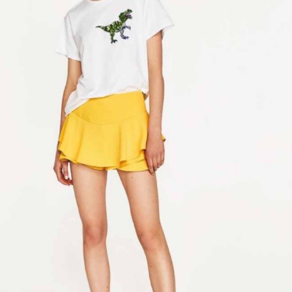 Zara Raffled Skort (XS)